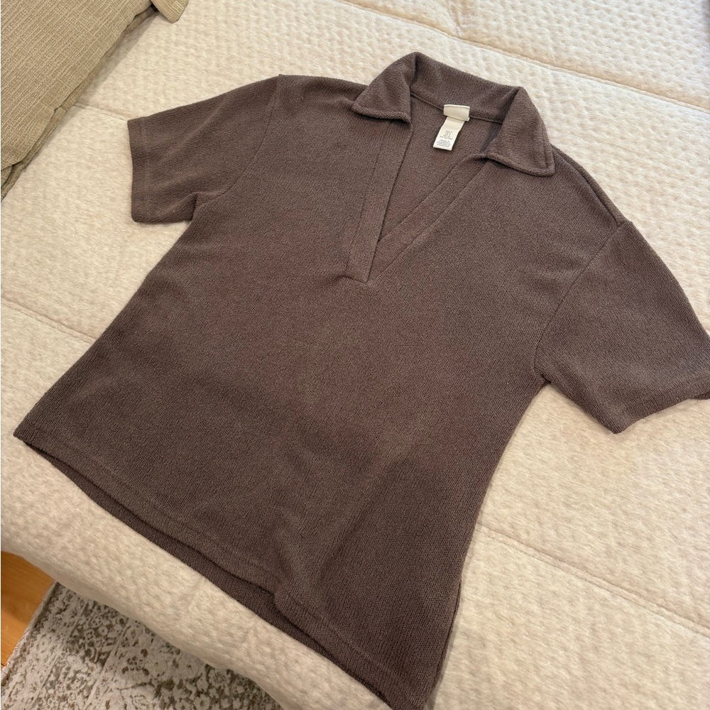 H&M Taupe Knit Top